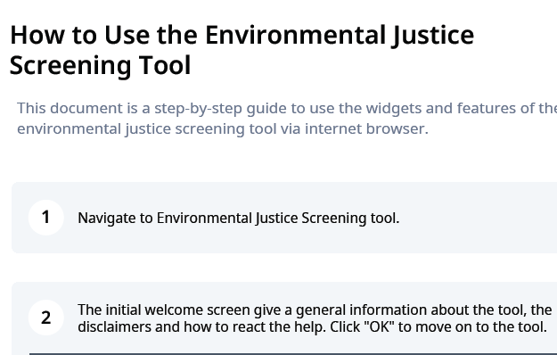User Guides | Connecticut Environmental Justice Screening Tool